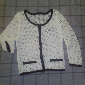 Black And White Cardigan